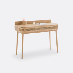 Laora Canework Desk with Drawer - thumbnail 1