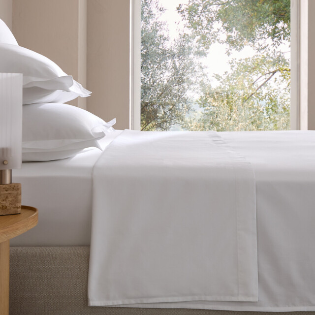Galor Cotton Satin 400 Thread Count Flat Sheet - image 1
