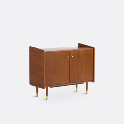 Ronda Walnut Veneer Vintage Small Sideboard
