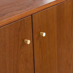 Ronda Walnut Veneer Vintage Small Sideboard - thumbnail 4