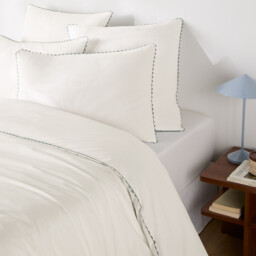 Elya Cotton Percale Duvet Cover - thumbnail 1