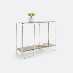 Socer Lacquered Console Table with Two Shelves - thumbnail 2