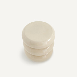 Belly Sofa Side Table in Crackled Ceramic - thumbnail 3