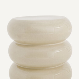 Belly Sofa Side Table in Crackled Ceramic - thumbnail 4