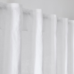 Onega Washed Linen Radiator Curtain with Hidden Fixings - thumbnail 3