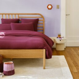 Tamita Bedside Table with Lacquered Fluted Base - thumbnail 3