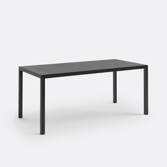 Hiba 6 Seater Dining Table in Black Steel - image 1