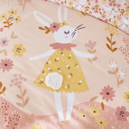 Flower Rabbit Organic Cotton Duvet Cover - thumbnail 2