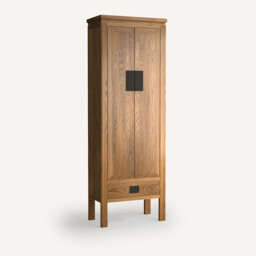 Ling Chinese Solid Oak and Veneered Wardrobe - thumbnail 1