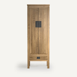 Ling Chinese Solid Oak and Veneered Wardrobe - thumbnail 2
