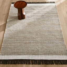 Siptah Flat Woven Jute, Wool and Cotton Rug - thumbnail 1
