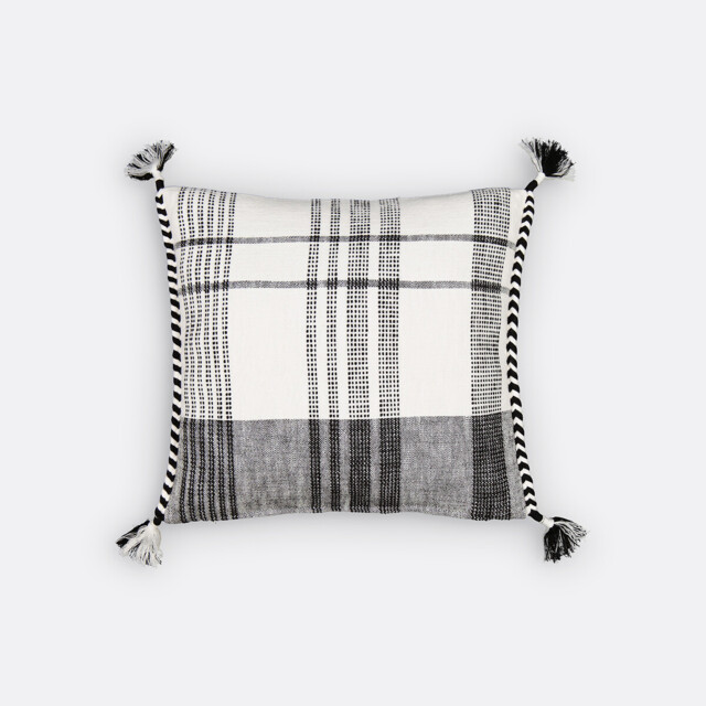 Parfeti 45 x 45cm Woven Check 100% Cotton Cushion Cover