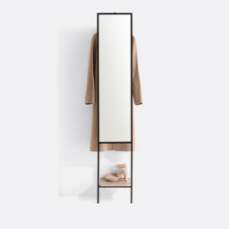 Horta Wall Coat Rack with Mirror - thumbnail 2