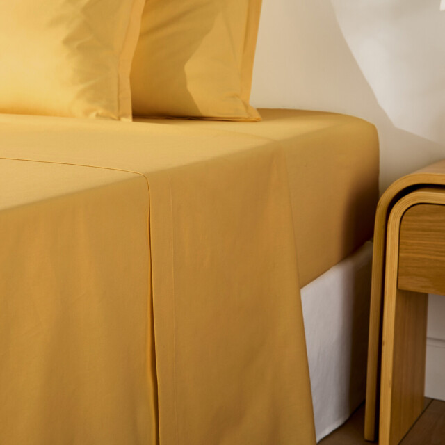 Scenario Plain Cotton Percale 200 Thread Count Flat Sheet - image 1
