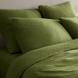Yafa Organic Cotton Muslin Duvet Cover - thumbnail 3