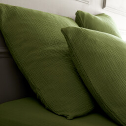 Yafa Organic Cotton Muslin Duvet Cover - thumbnail 4