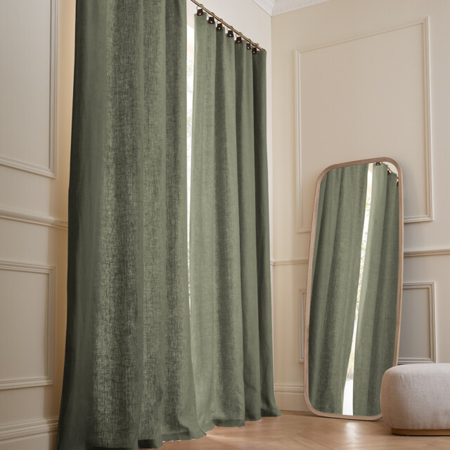 Private Lined Washed Linen Curtain - image 1
