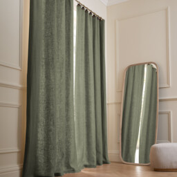 Private Lined Washed Linen Curtain