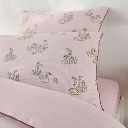Swan Child's Pillowcase in 50% Recycled Cotton - thumbnail 4
