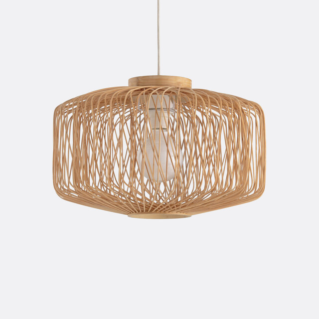 Yaku 44cm Diameter Bamboo Ceiling Light - image 1