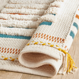 Tomulo Hand Woven 100% Cotton Child's Rug - thumbnail 4