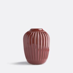 Estria 21cm High Grooved Ceramic Vase