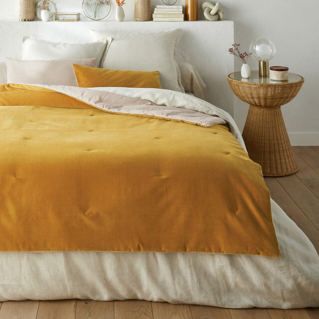 Velvet Cotton Velvet & Linen Quilt - image 1