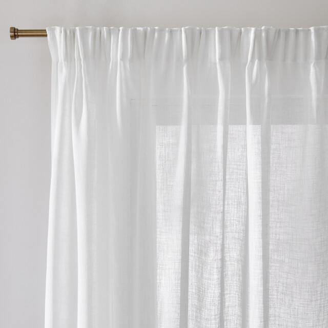 Nyong Voile Panel with Pencil Pleat and Wave - image 1