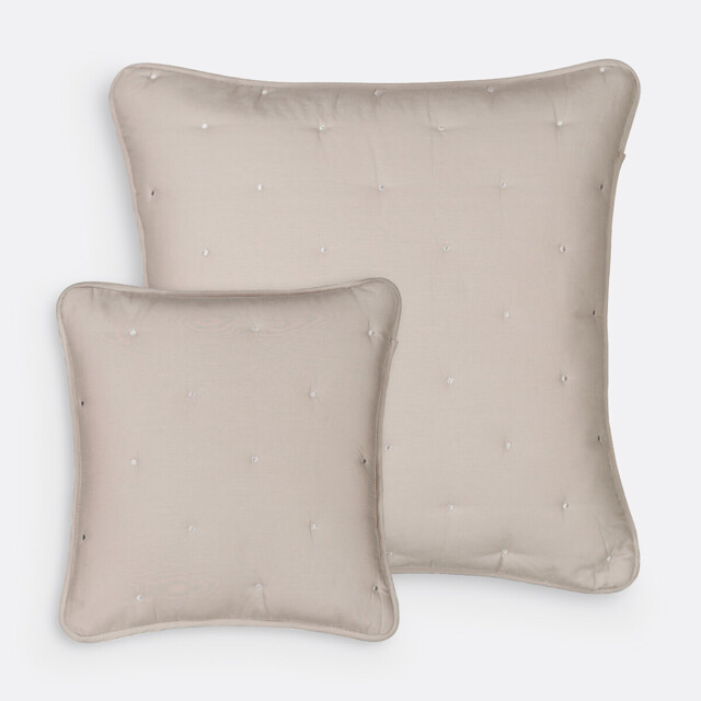 Aeri Quilted Cotton Square Cushion Cover - image 1