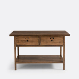 Lunja Solid Pine Double Vanity Unit - thumbnail 3