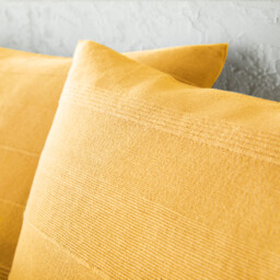 Nedo Fringed Striped 100% Cotton Bedspread - thumbnail 4