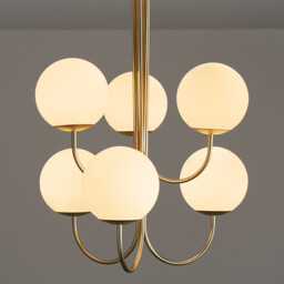 Moricio Opaline & Brass Ceiling Light - thumbnail 3