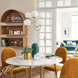 Moricio Opaline & Brass Ceiling Light - thumbnail 2