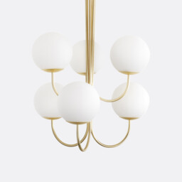 Moricio Opaline & Brass Ceiling Light