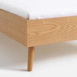 Miji Oak Veneer Bed with Bed Base - thumbnail 4