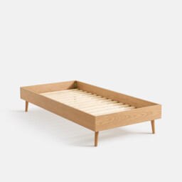 Miji Oak Veneer Bed with Bed Base - thumbnail 3