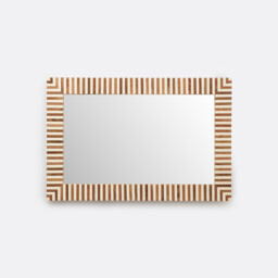Ares Striped Rectangular Mirror, 60 X 90cm