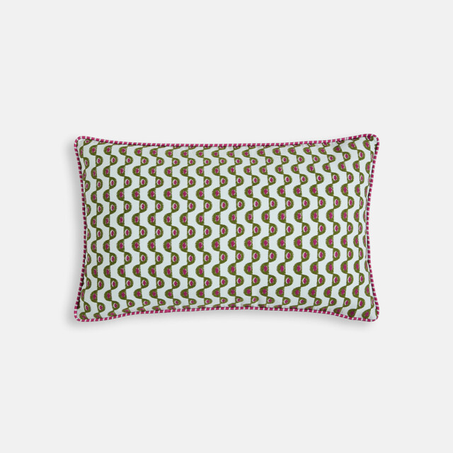 Ika Cotton Satin Rectangular Cushion Cover - image 1