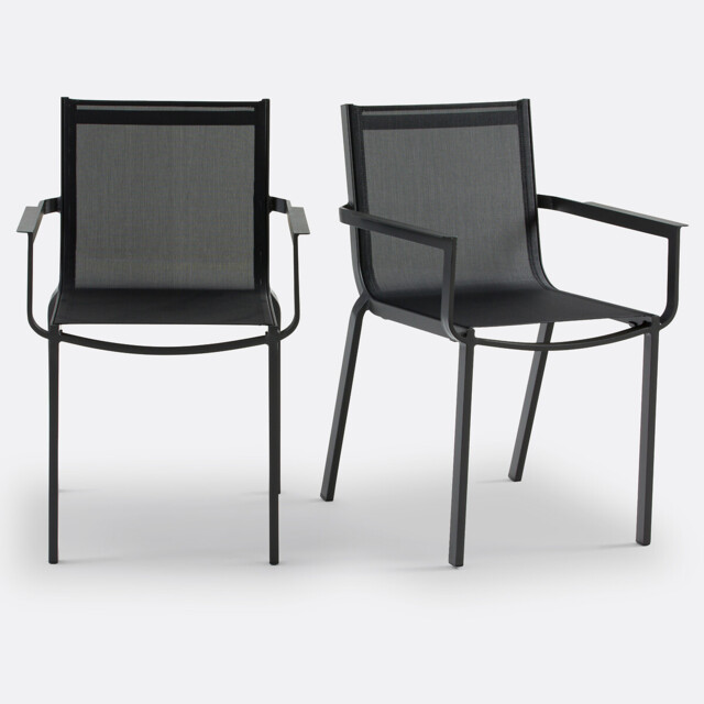 Set of 2 Zory Aluminium Garden Armchairs - image 1