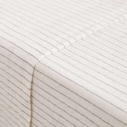 Linot Striped Washed Linen Flat Sheet - thumbnail 2