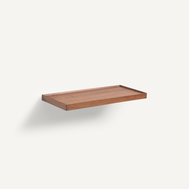 Tidder Wall Shelf in Walnut and Veneer L60cm - image 1