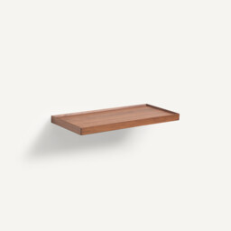 Tidder Wall Shelf in Walnut and Veneer L60cm - thumbnail 1
