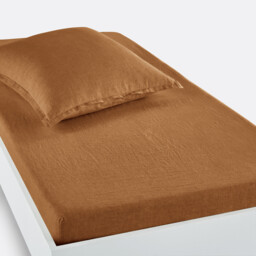 Linot 30cm High Washed Linen Child's Fitted Sheet