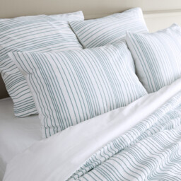Roma Washed Cotton Percale Duvet Cover - thumbnail 2