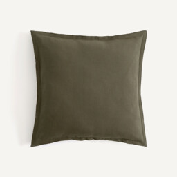 Elina Cushion Cover in Washed Linen - thumbnail 1
