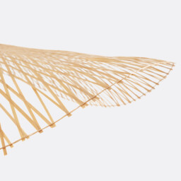 Ezia Lightweight 100cm Diameter Bamboo Ceiling Light Shade - thumbnail 4