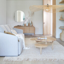 Ezia Lightweight 100cm Diameter Bamboo Ceiling Light Shade - thumbnail 2