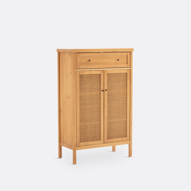 Gabin Solid Pine & Cane Sideboard - image 1