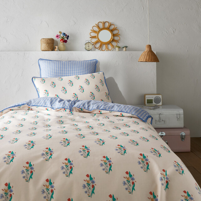 Floriane Floral 20% Recycled Cotton Duvet Cover - image 1