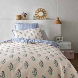 Floriane Floral 20% Recycled Cotton Duvet Cover - thumbnail 1